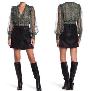 Free People Carson Utility Skirt size 2